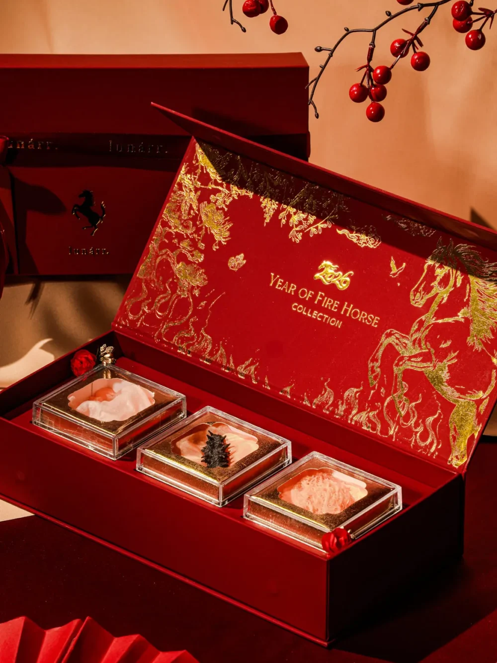 Sfera Chinese New Year hamper in red packaging